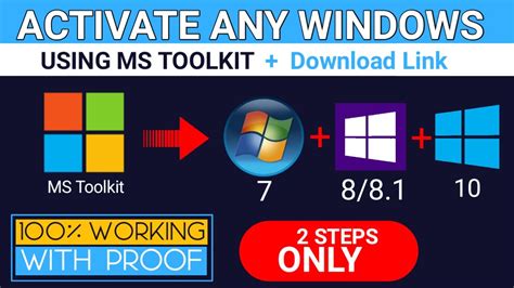 Activate windows toolkit